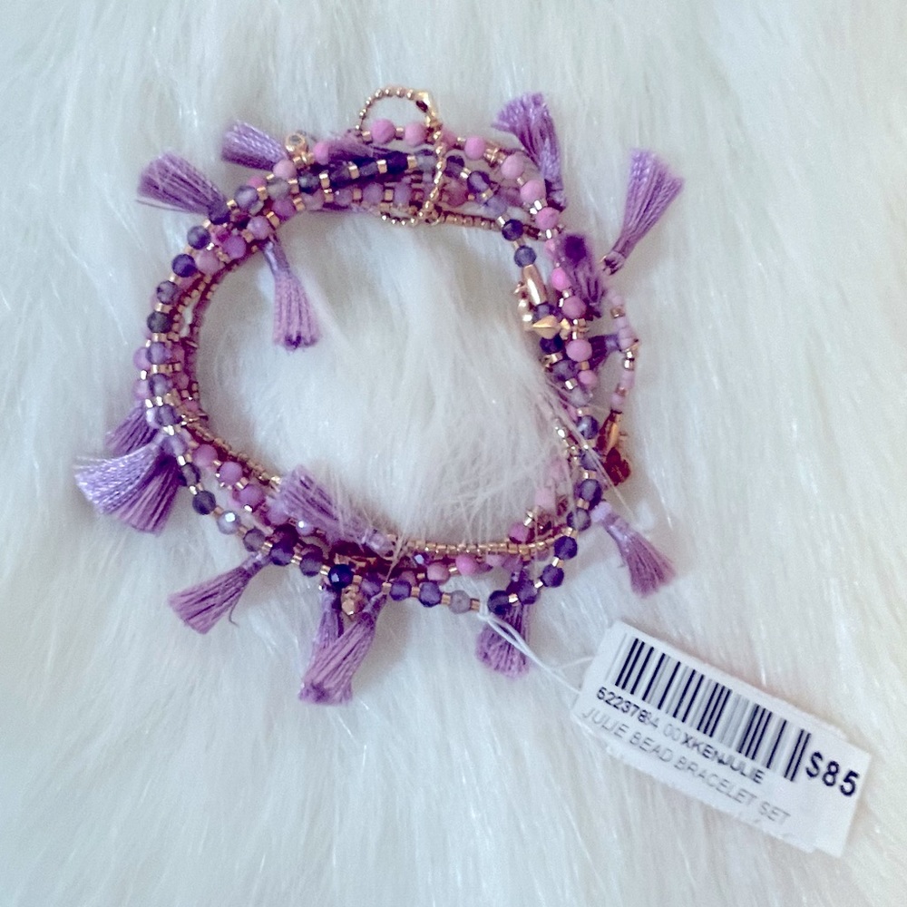 KENDRA SCOTT Julie lilac bracket set NWT